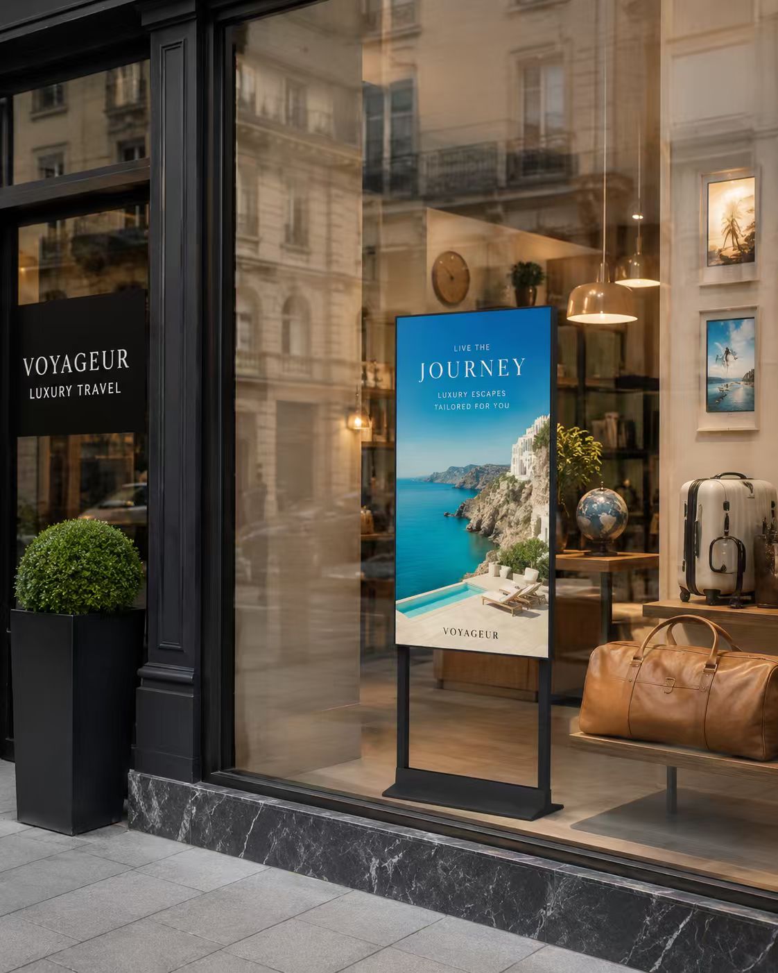 Display de vitrine sem ventilador, 3000/4000 nits